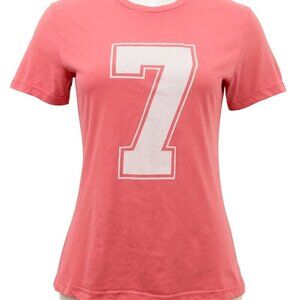 Gildan Softstyle Pink #7 Graphic Tee Shirt Size M NWOT